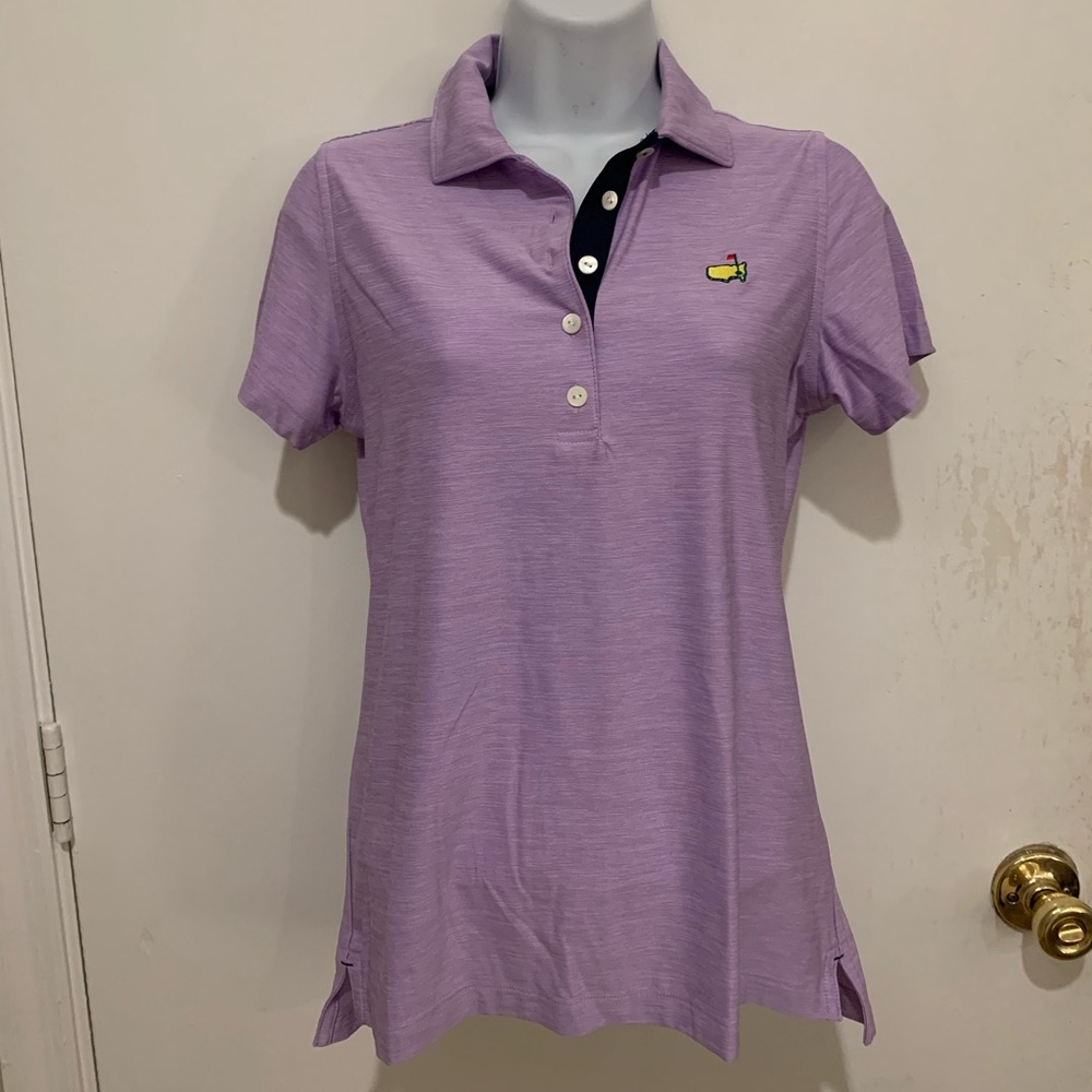 Masters Magnolia Lane Lavender Performance Tech Polo.